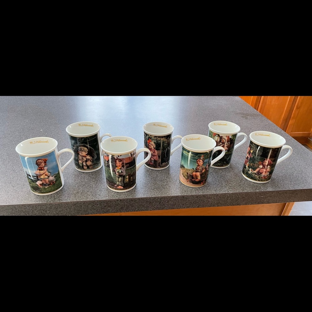 Set of 7- Hummel mugs